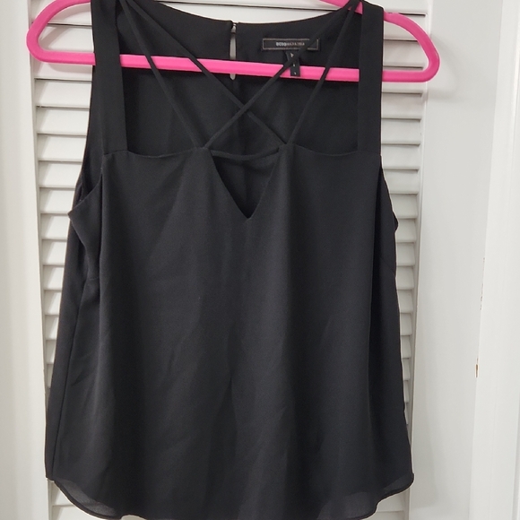 BCBGMaxAzria Tops - BCBGMaxAzria Black Strappy Camisole